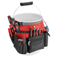 Bucket Organizer Bag, 10" L x 10" W x 13-1/2" H, Nylon, Red Ottawa Fastener Supply