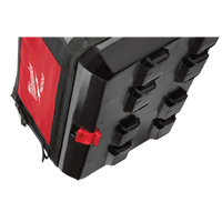 Packout Tote, Ballistic Nylon, 32 Pockets, Black/Red Ottawa Fastener Supply