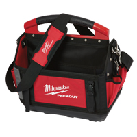 Packout Tote, Ballistic Nylon, 31 Pockets, Black/Red Ottawa Fastener Supply