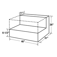 Steel Fuel Transfer Tank, Steel, 85 gal. Capacity, Black Ottawa Fastener Supply