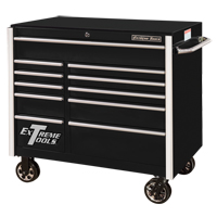 RX Series Rolling Tool Cabinet, 11 Drawers, 41-1/2" W x 25-1/2" D x 40-1/2" H, Black Ottawa Fastener Supply