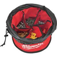 Parachute Organizer Bag, 11-4/5" L x 11-4/5" W x 11" H, Nylon, Black/Red Ottawa Fastener Supply