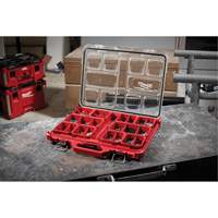 Packout Low-Profile Organizer, 19-3/4" x 16-2/5" x 2-1/2", Black/Red Ottawa Fastener Supply
