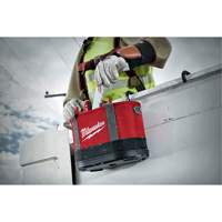 Sac ovale a&eacute;rien utilitaire, Nylon balistique, 14 pochettes, Noir/Rouge Ottawa Fastener Supply