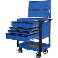 EX Deluxe Series Tool Cart, 4 Drawers, 22-7/8" L x 33" W x 44-1/4" H, Blue TER031 | Ottawa Fastener Supply