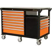Industrial Cart, 12 Drawers, 31-5/8" L x 52-1/2" W x 40-1/4" H, Black/Orange TER036 | Ottawa Fastener Supply