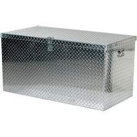 Aluminum Treadplate Portable Tool Box, 25-1/16" D x 49-1/4" W x 24" H, Silver Ottawa Fastener Supply