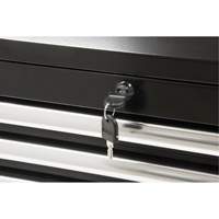 Coffre &agrave; outils industriel, 26" la, 4 tiroirs, Noir Ottawa Fastener Supply