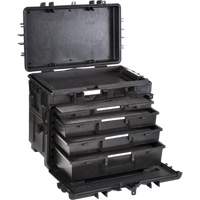 Mobile Tool Chest With Drawers, 4 Drawers, 22-4/5" W x 15" D x 18" H, Black TER150 | Ottawa Fastener Supply