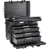 Military Mobile Tool Chest With Drawers, 4 Drawers, 22-4/5" W x 15" D x 18" H, Black TER161 | Ottawa Fastener Supply