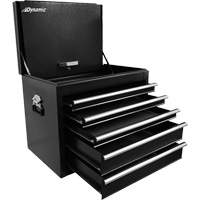 Truck Tool Box, 27" W, 5 Drawers, Black Ottawa Fastener Supply