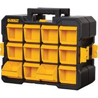Flip-Bin Organizer, 3-7/8" W x 17-3/4" D x 13-7/8" H, Black/Yellow Ottawa Fastener Supply