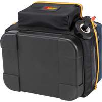 Porte-outils &eacute;lectrique/CHVAC &agrave; base moul&eacute;e, Polyester balistique, 20 pochettes, Noir/Bleu Ottawa Fastener Supply