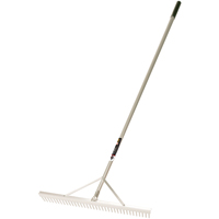 Pro Level Rakes, Aluminum Handle, 36" W, Aluminum Blade, 36 Tines Ottawa Fastener Supply