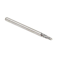 Solid Carbide Burrs - Taper Shape Radius End 14°, 1/8" Shank Ottawa Fastener Supply