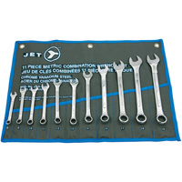 Raised Panel Combination Wrench Set, Combination, 11 Pieces, Metric Ottawa Fastener Supply