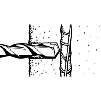 Coupe-barres d'armature rotatifs, 3/8", Tige SDS-Plus, Carbure Ottawa Fastener Supply