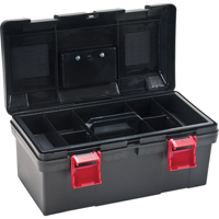 Heavy-Duty Tool Box, 17-1/2" W x 9-1/2" D x 8" H, Black Ottawa Fastener Supply