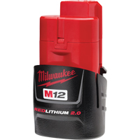 M12 Redlithium 2.0 Battery, Lithium-Ion, 12 V, 2 A Ottawa Fastener Supply