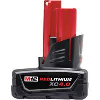 M12 Redlithium 4.0 Battery, Lithium-Ion, 12 V, 4 A Ottawa Fastener Supply