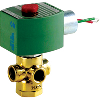 3-Way Direct Acting Universal Solenoid Valves, 1/8" Pipe, 175 PSI TLY553 | Ottawa Fastener Supply