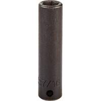 Socket, Impact, 7/16", 3/8" Drive, 6 Points, Deep Ottawa Fastener Supply