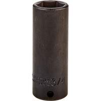 Socket, Impact, 3/4", 3/8" Drive, 6 Points, Deep Ottawa Fastener Supply