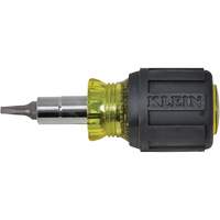 Stubby Multi-Bit Screw Driver With Sq.Recess, 3-1/5" L, Cushion Grip Handle Ottawa Fastener Supply