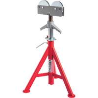 Roller Head Low Pipe Stand #RJ-98, 59-104 cm Height Adjustment, 12" Max. Pipe Capacity, 1000 lbs. Max. Weight Capacity TNX169 | Ottawa Fastener Supply