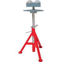 Roller Head  High Pipe Stand #RJ-99, 82-140 cm Height Adjustment, 12" Max. Pipe Capacity, 1000 lbs. Max. Weight Capacity TNX170 | Ottawa Fastener Supply