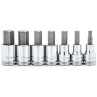 Metric Bit Socket Set, Hex, 1/2" Drive, 7 Pcs Ottawa Fastener Supply