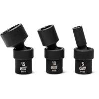 Jeu de 12 douilles m&eacute;triques flexibles universelles &agrave; chocs 1/4" &agrave; 6 pans Ottawa Fastener Supply