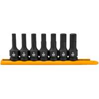 Impact Metric Bit Socket Set, Hex, 1/2" Drive, 7 Pcs Ottawa Fastener Supply