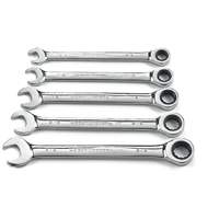 72-Tooth 12 Point Ratcheting SAE Wrench Set, Combination, 5 Pieces, Imperial Ottawa Fastener Supply