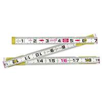 R&egrave;gle Red End, 2 m lo, Bois, Graduations de 1 mm Ottawa Fastener Supply