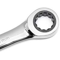 72-Tooth Ratcheting Combination Wrench, 12 Point, 30 mm, Chrome/Polished Finish Ottawa Fastener Supply
