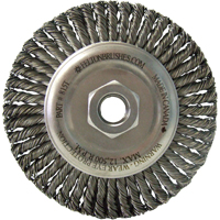 Wire Wheel Brushes, 5-7/8" Dia., 0.02" Fill, 5/8"-11 Arbor, Steel TC019 | Ottawa Fastener Supply