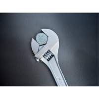 Adjustable Tapered Handle Wrench - Carded, 15" L, 1-11/16"/43 mm Max Width, Chrome/Polished Ottawa Fastener Supply
