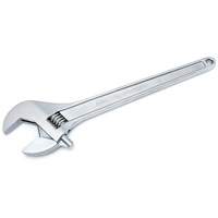 Adjustable Tapered Handle Wrench - Carded, 18" L, 2-1/16"/53 mm Max Width, Chrome/Polished Ottawa Fastener Supply