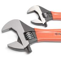 Jeu de cl&eacute;s &agrave; oxyde noir avec poign&eacute;es coussin&eacute;es, Ajustable, 2 morceaux, Imp&eacute;rial et m&eacute;trique Ottawa Fastener Supply