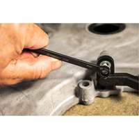 Jeu de cl&eacute;s &agrave; cliquets &agrave; cannelure avec rev&ecirc;tement d'oxyde noir X6, Combinaison/Ouverte, 7 morceaux, M&eacute;trique Ottawa Fastener Supply