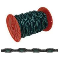 Straight Link Coil Chain with Green Sleeve, Low Carbon Steel, 2/0 x 60' (18.3 m) L, 520 lbs. (0.26 tons) Load Capacity TTB321 | Ottawa Fastener Supply