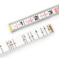 R&egrave;gle de maçon Red End, 6' lo, Bois, Graduations de 1/16" Ottawa Fastener Supply