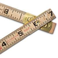 R&egrave;gle pliante, 6' lo, Bois, Graduations de 1/16" Ottawa Fastener Supply