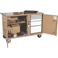 StorageMaster<sup>®</sup> Heavy-Duty Rolling Work Bench, 54-1/4" W x 37-3/8" H x 26" D, 2600-2700 lbs. Capacity TTW263 | Ottawa Fastener Supply