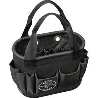 29-Pocket Hard-Body Aerial Bucket, 14" L x 10" H, Polyester, Black Ottawa Fastener Supply