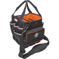 Tradesman Pro Tool Tote, Ballistic Nylon, 40 Pockets, Black/Orange Ottawa Fastener Supply
