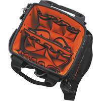 Tradesman Pro Tool Tote, Ballistic Nylon, 40 Pockets, Black/Orange Ottawa Fastener Supply