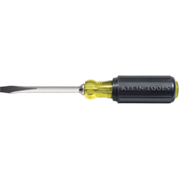 Heavy-Duty Slot Keystone Screwdriver, 1/4", 8-11/32" L, Cushion Grip Handle Ottawa Fastener Supply