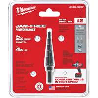 #2 Step Drill Bit, 3/16" - 1/2" , 1/16" Increments, High Speed Steel Ottawa Fastener Supply